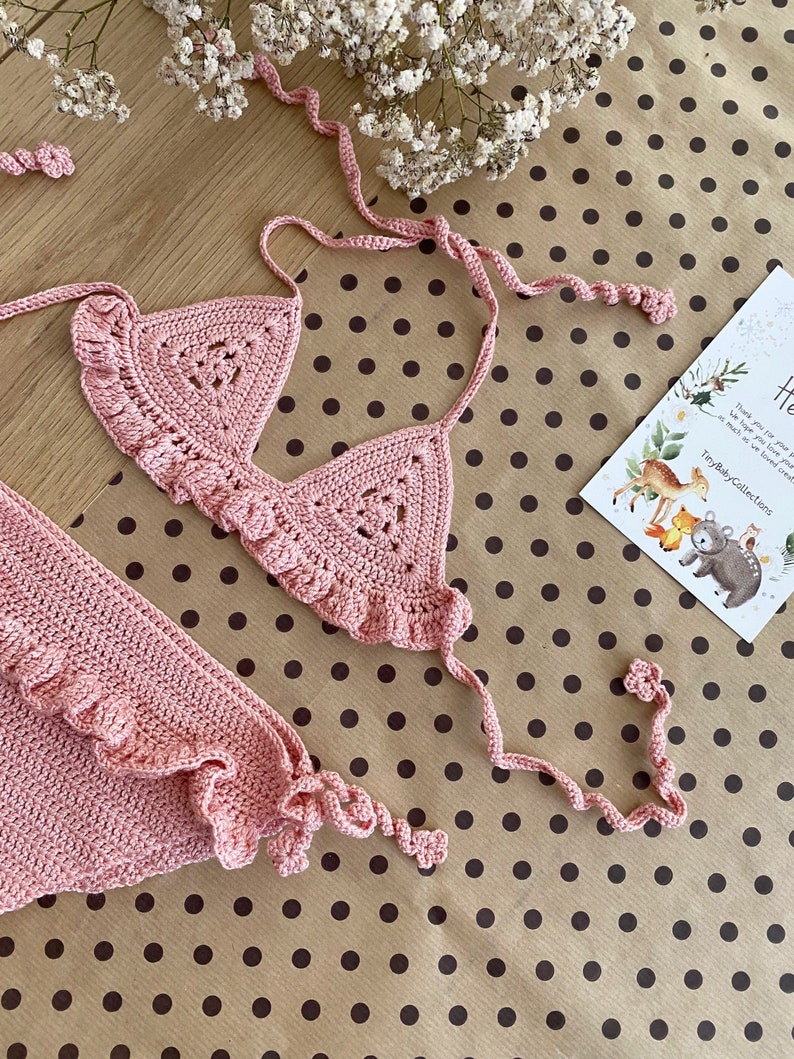 Crochet Baby Bikini Baby Bikini Newborn Photography Prop Etsy