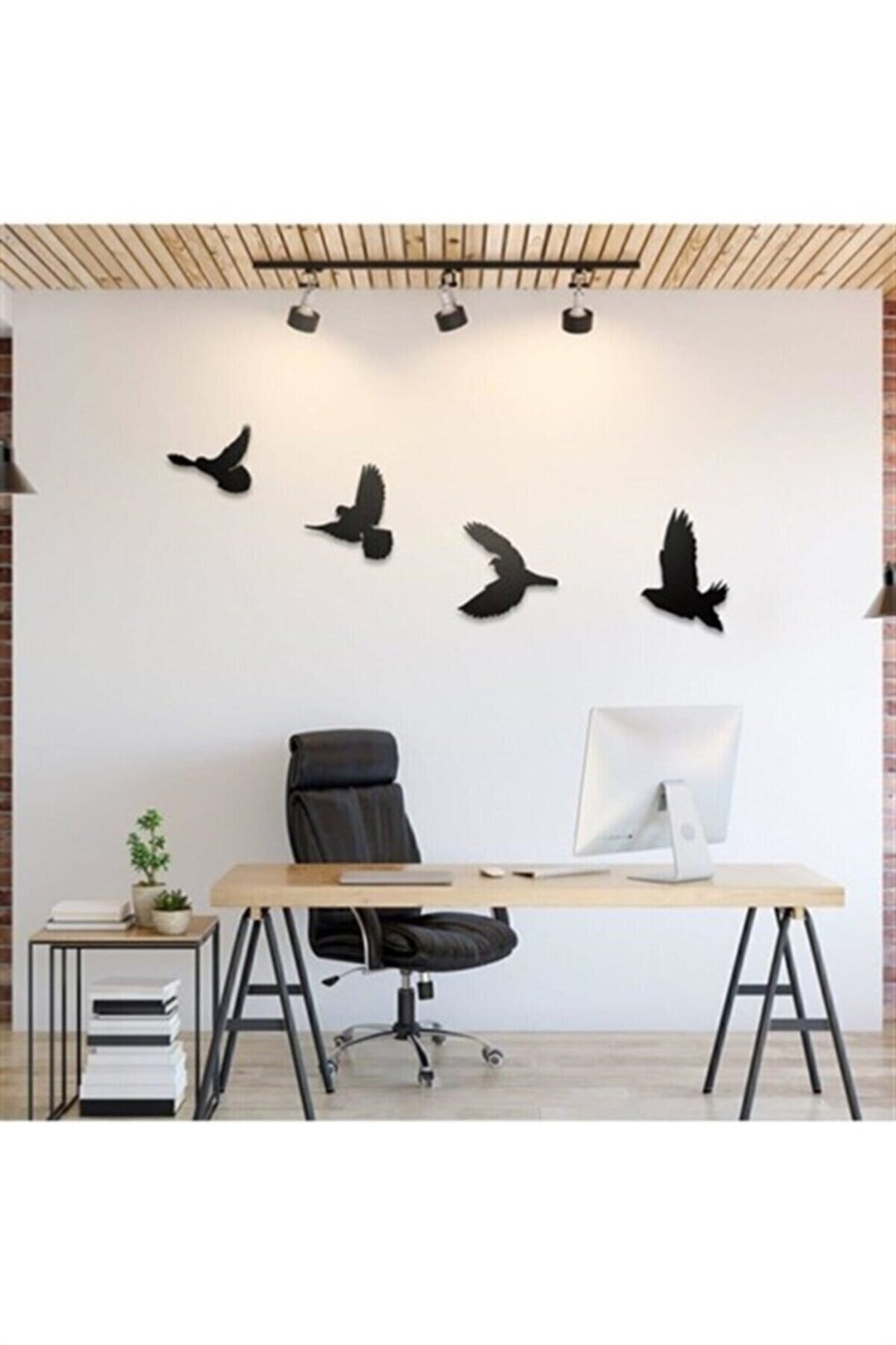 Flying Birds Wooden Wall Decor Modern Laser Cut Wall Decor Etsy