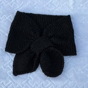 Womens Crocheted Black Sparkly Neck Scarf, Scarf Tie, Cozy crocheted Scarf for Women
