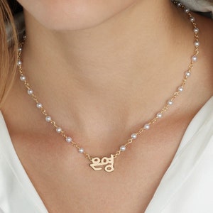 Pearl Korean Name Necklace, Hangul Name Necklace With Pearls, Korean Name Plate, Personalized Korean Name Necklace, Kpop Korean Jewelry Gift