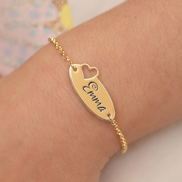 Pulsera de bebé personalizada para niñas/niños, pulsera de nombre de bebé, pulsera de identificación de bebé, pulsera de nombre para bebé, pulsera de bebé ajustable, regalo de bebé