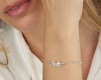 Pulsera coreana para mujer, pulsera personalizada con nombre coreano, pulsera con nombre hangul, joyería coreana, regalo para aprender coreano, alfabeto coreano