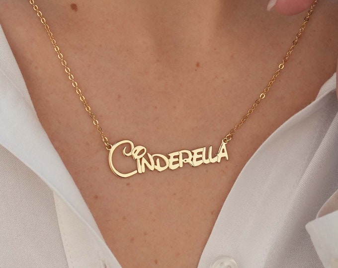 Name Necklace For Kids, Kids Name Necklace, Little Girl Name Necklace, Children Name Jewelry, Name Jewelry For Girls, Gift For Baby Girl