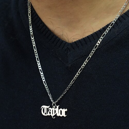 Name Necklace for Men Personalized Men 