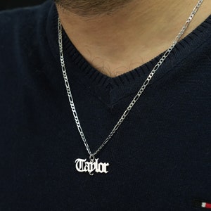 Name Necklace For Men Personalized Men'S Necklace Men - Etsy