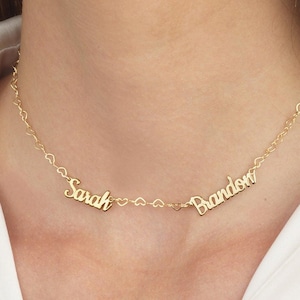 2 Name Necklace Personalized, Multiple Name Necklace, Two Name Necklace, Custom Name Necklace With Two Names, Name Necklace For Two Names