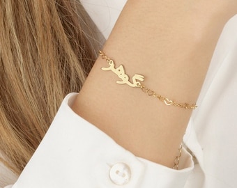 Personalized Farsi Name Bracelet, Custom Farsi Bracelet, Name Bracelet in Farsi, Arabic Farsi Font Name Bracelet, Farsi Jewelry For Women