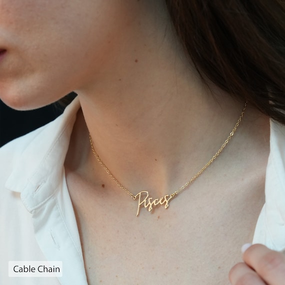 Etsy pisces necklace deals