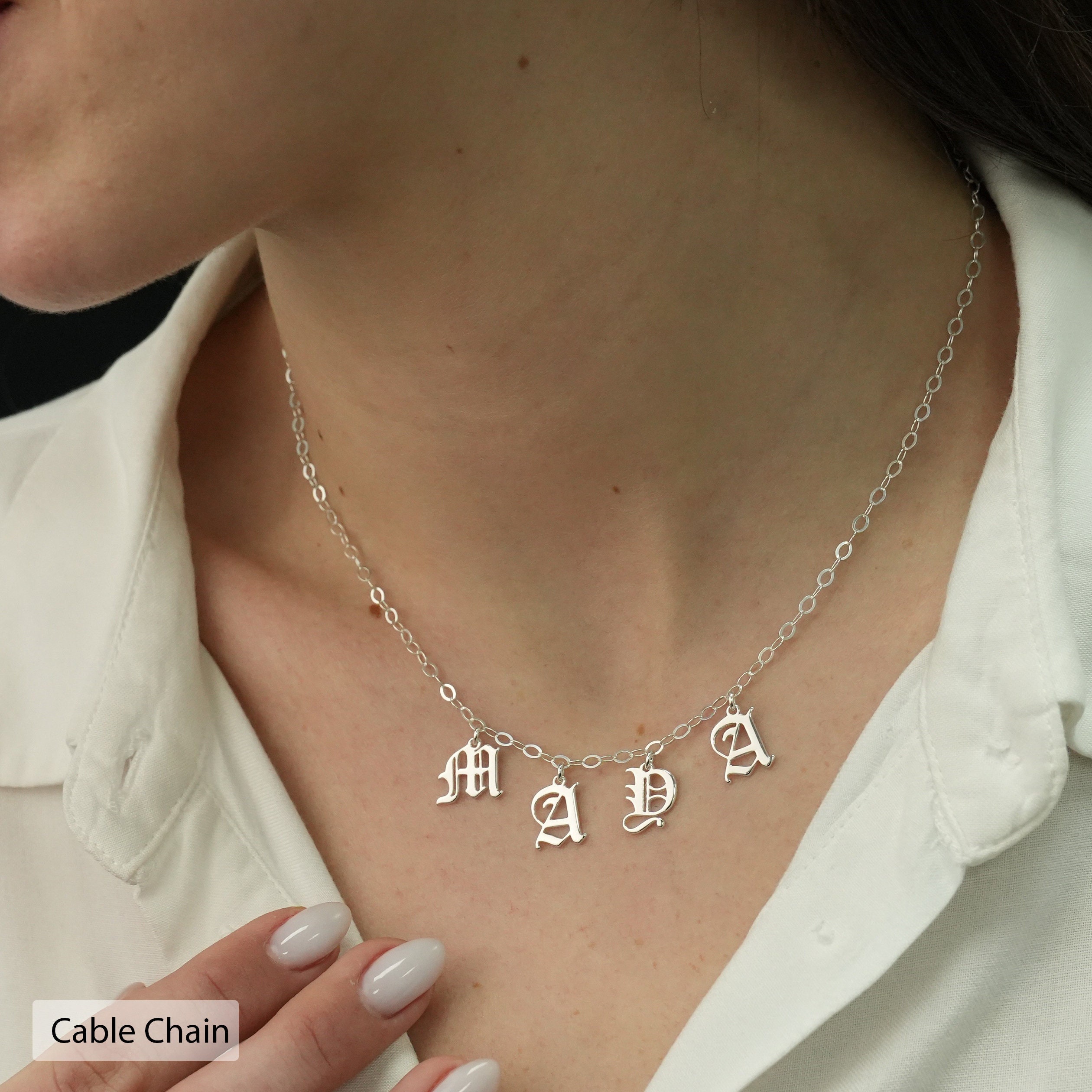 Old english shop choker necklace