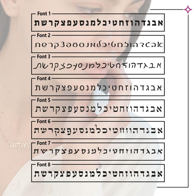 Personligt makraméarmband med hebreiskt namnskylt, armband med hebreiskt bokstavsskylt, bat mitzvah-present till flickor, judiskt namn bild 6