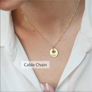 Personalized Punjabi Name Necklace, Punjabi Name Necklace With Birthstone, Punjabi Name Necklace Gold, Disc Name Necklace, Punjabi Font
