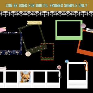 Digital  Washi Tapes, Pins, Buttons & Paper Clips/ Digital Planner Essentials, Journaling and Digital Scrapbooking