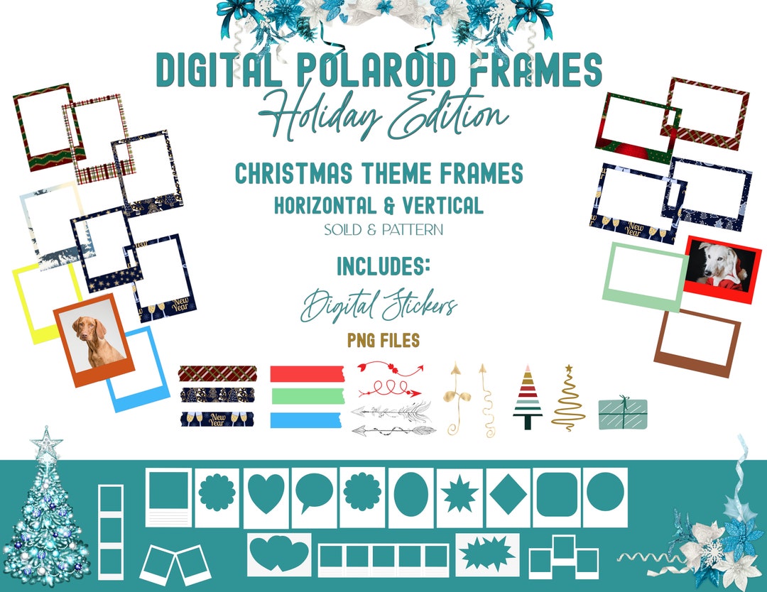Digital Polaroid Frame/digital Photo Frame Plus Digital Etsy