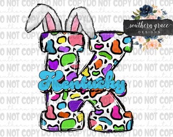 Kentucky Easter Ears PNG Digital Download