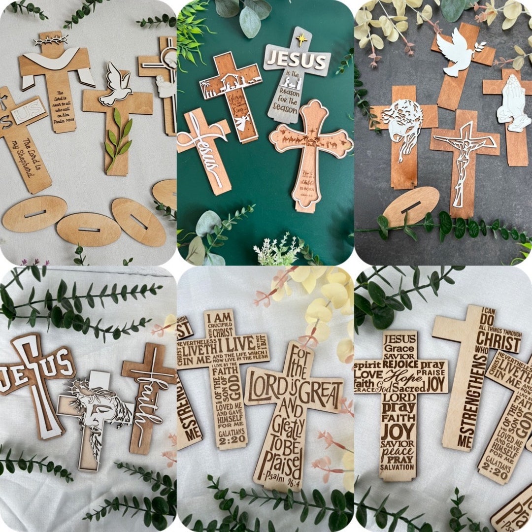 Christian Jesus Cross Bundle: Laser Cut SVG DXF (digital Download) - Etsy