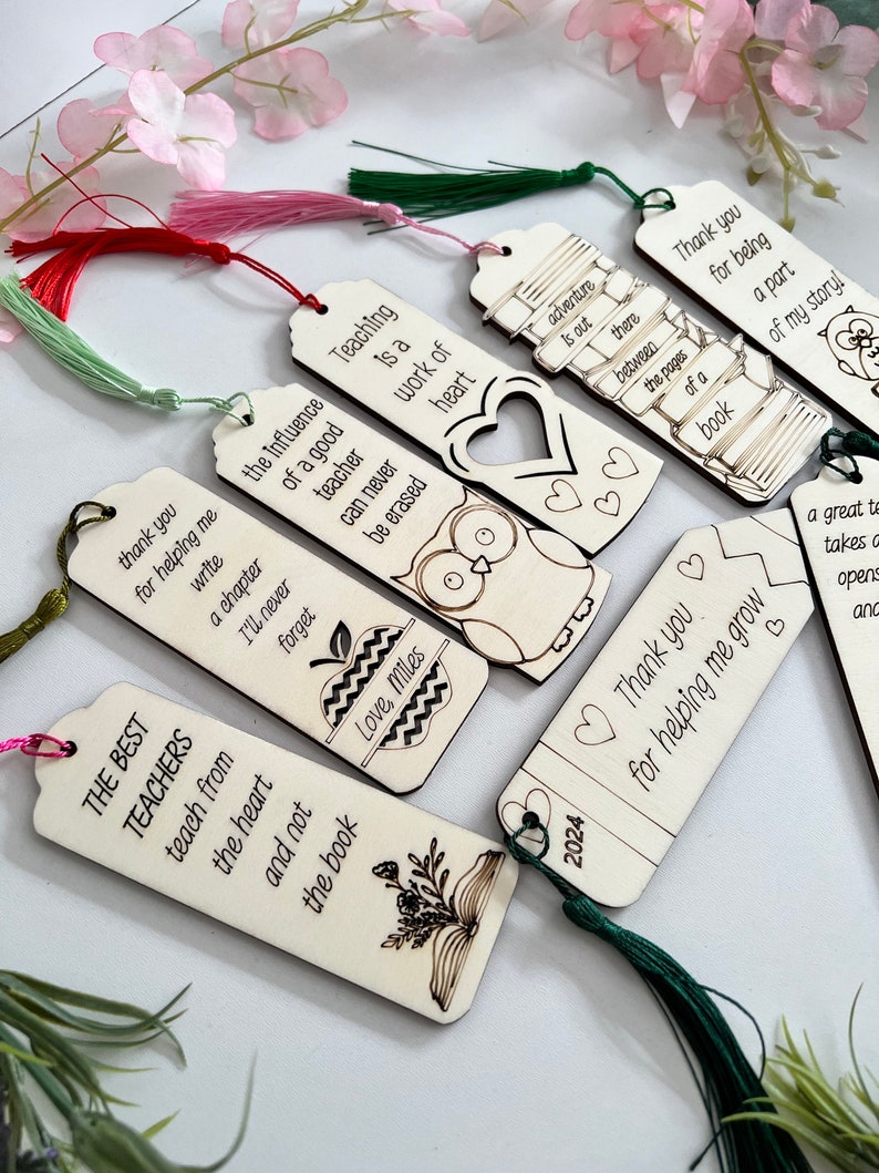 Good Work Bookmark Laser Cut Teacher Bookmarks: Appreciation Gift SVG DXF Bundle (digital ...