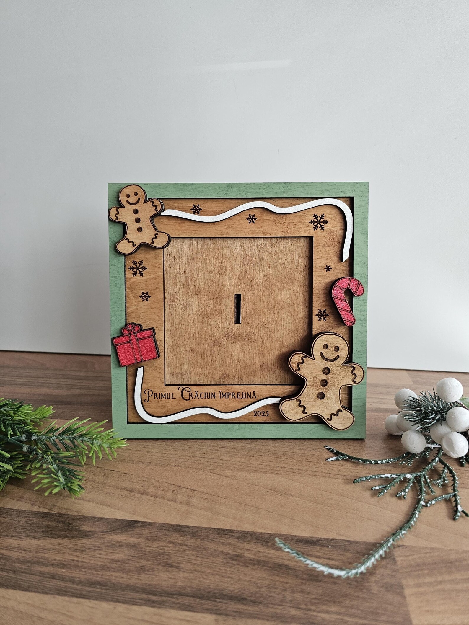 Gingerbread Photo Frame SVG DXF - Laser Cut Christmas (digital File) - Etsy