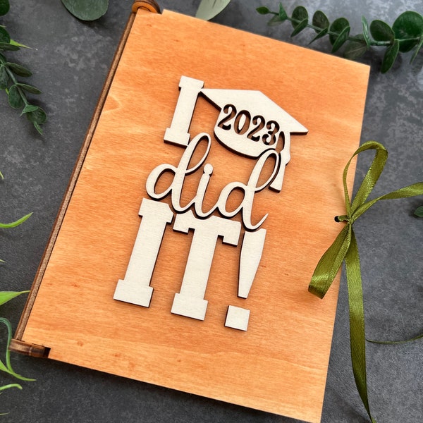 Wood Laser Cut Graduation Photo Frame Etsy