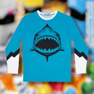Zyuohger Zyuoh Shark Long Sleeve Shirt (Full Print) Super Sentai T Shirt Custom Graphic Art Shirts Rangers Retro Superhero Vintage