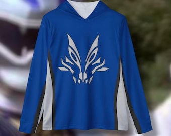 Felpa con cappuccio Wildforce Wolf Ranger leggera, traspirante, da allenamento, pullover, fitness Super Sentai con grafica personalizzata