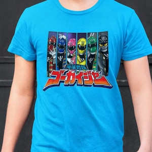 Gokaiger Super Sentai T Shirt Custom Graphic Art Shirts Rangers Retro Superhero Vintage Tee