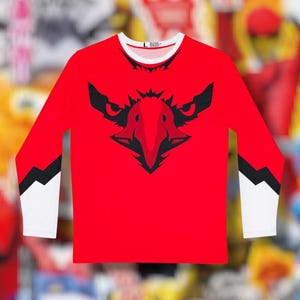 Zyuohger Zyuoh Eagle Long Sleeve Shirt (Full Print) Super Sentai T Shirt Custom Graphic Art Shirts Rangers Retro Superhero Vintage