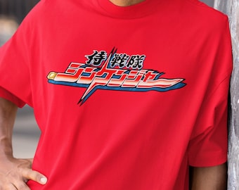 Shinkenger Super Sentai T Shirt Samurai Red Custom Graphic