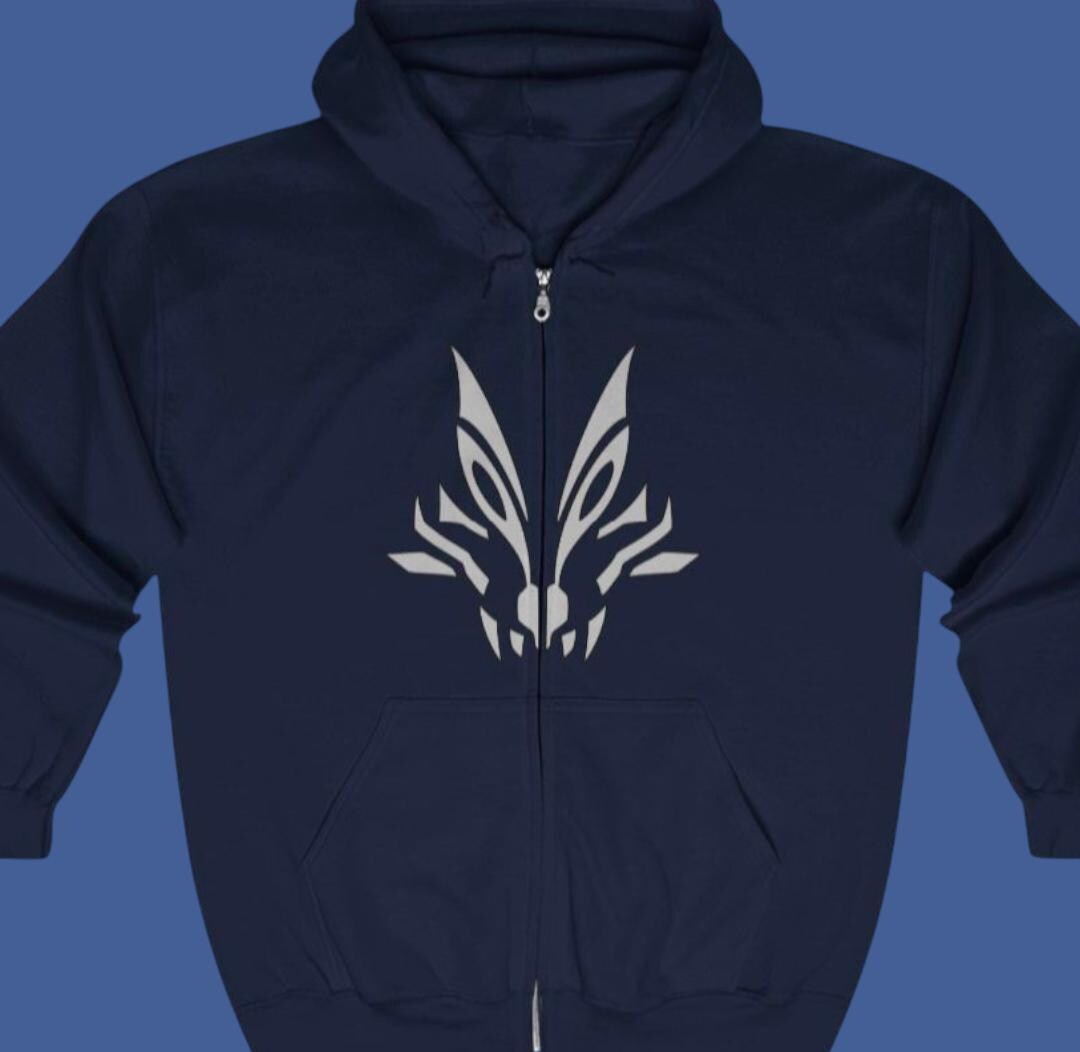 Wild Force Howling Wolf Full Zip Hoodie Super Sentai Custom
