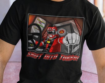 Shift Into Turbo Super Sentai Tee Turbo Red Ranger Shirt