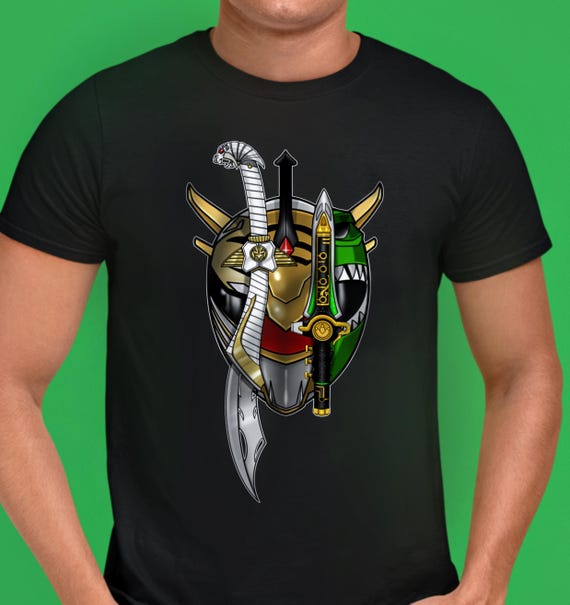 UNIFORM T-SHIRT - RIKU【M】 MMPR Legendary Drakkon Super Sentai T Shirt Green Ranger Custom