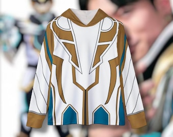 Gozyuger GozyuPolar  Hoodie (Full Print) Lightweight, Breathable, workout, pull over, fitness Hoodie (Full Print) Super Sentai Custom