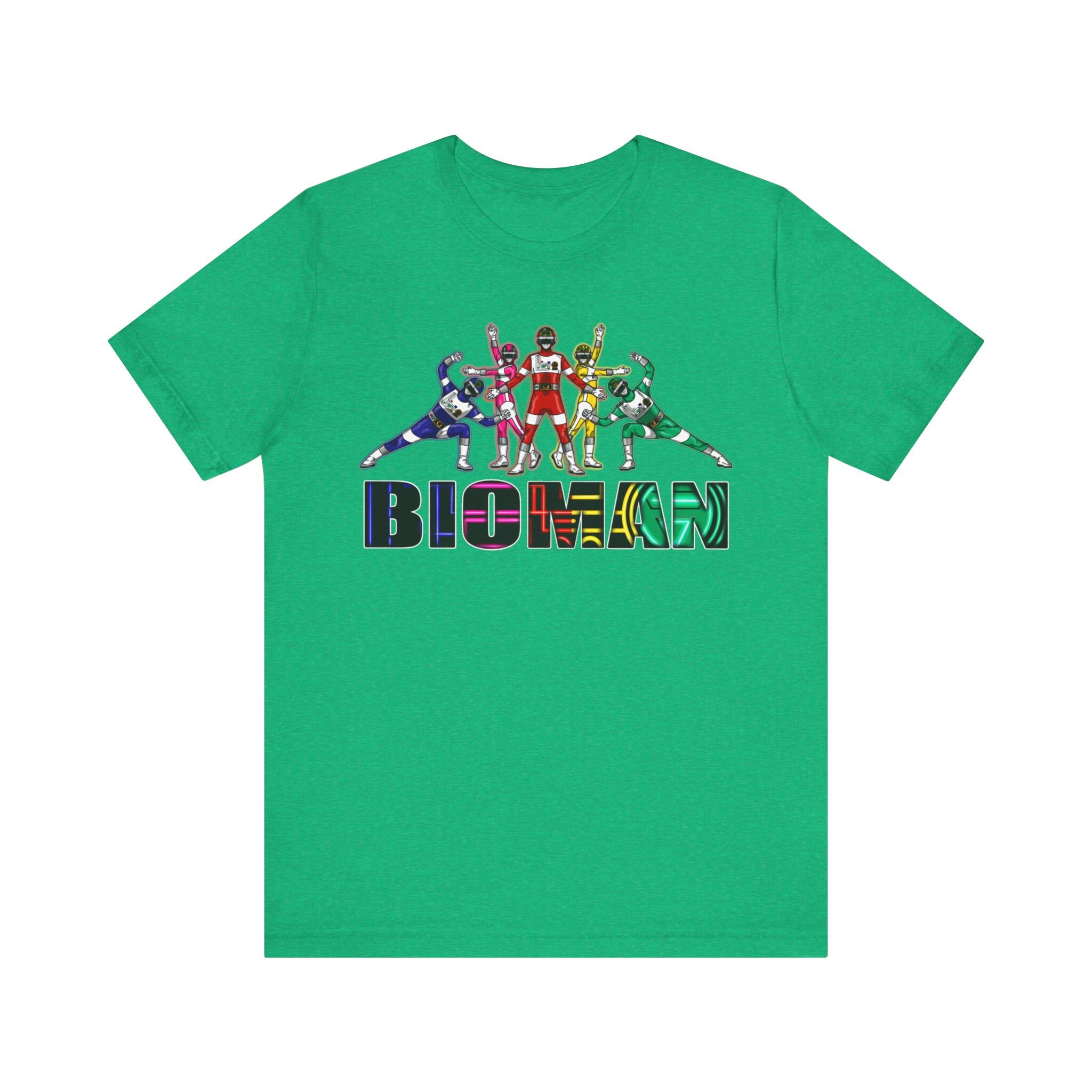 T-shirt Sentai History - Motif Bioman/Fiveman/Go Ranger - Taille XXL - Noir - Occasion Bon état
