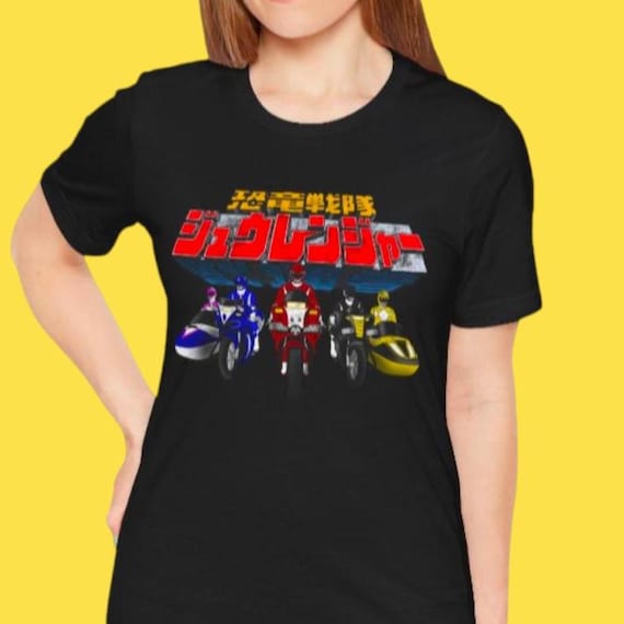 Zyuranger Bikes Super Sentai T Shirt MMPR Ranger 90s Custom Graphic Art  Shirts Rangers Retro Superhero Vintage Tee