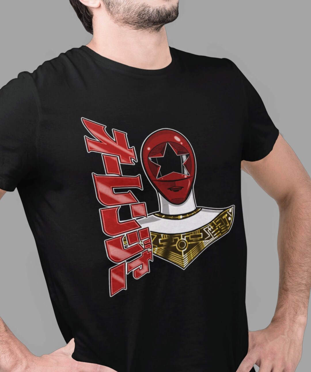 Ohranger Red Super Sentai T Shirt Zeo Ranger Custom Graphic Art Shirts ...