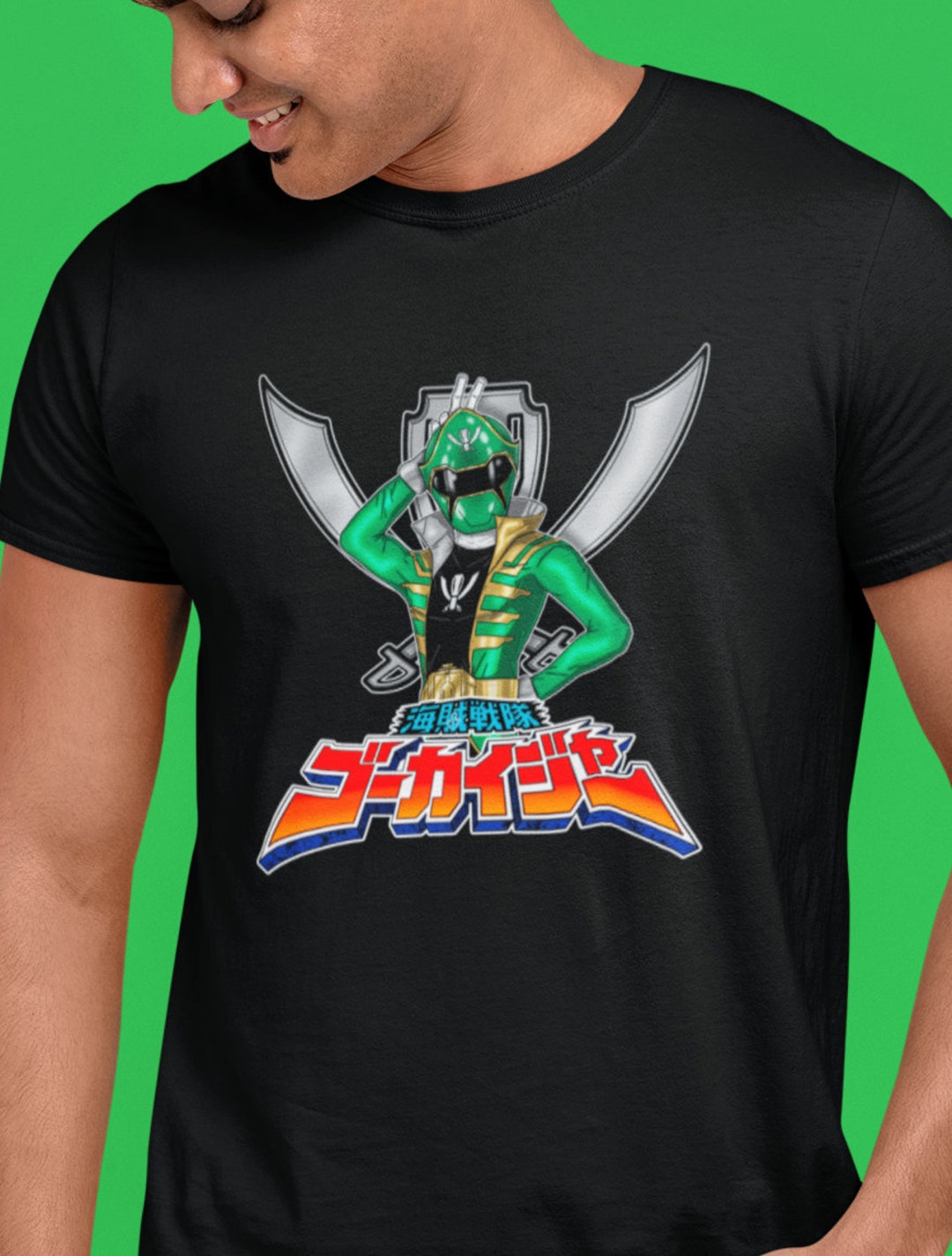 Gokai Green Super Sentai T Shirt Custom Graphic Art Shirts Rangers ...