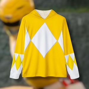 Zyuranger Yellow Lightweight, Breathable, workout, pull over, fitness Hoodie (Full Print) Super Sentai  Custom  Cosplay