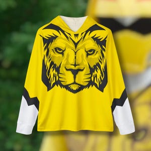 Zyuohger Zyuoh Lion Lightweight, Breathable, workout, pull over, fitness Hoodie  Super Sentai  Custom Graphic Art  Gold Ranger
