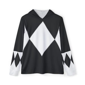 Zyuranger Black Mammoth Ranger Lightweight, Breathable, workout, pull over, fitness Hoodie (Full Print) Super Sentai Custom image 3