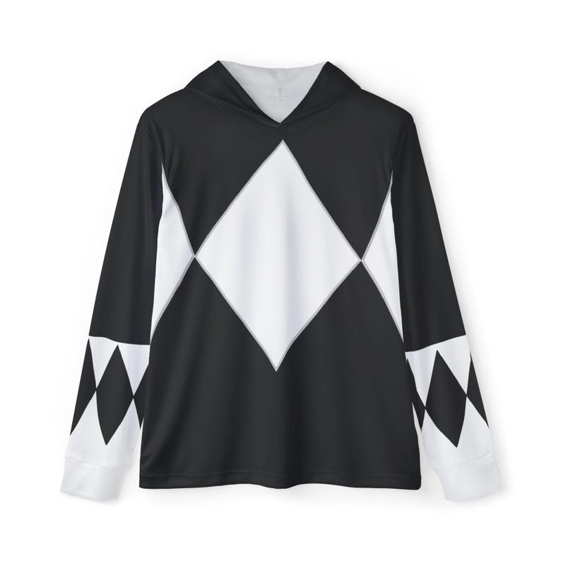 Zyuranger Black Mammoth Ranger Lightweight, Breathable, workout, pull over, fitness Hoodie (Full Print) Super Sentai Custom image 3