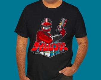 TimeFire Tee Super Sentai T Shirt Custom Graphic Art Cosplay Shirts Rangers Retro Vintage 90s