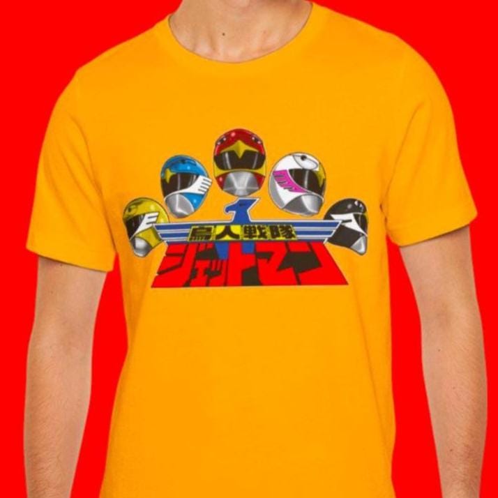Jetman Team Tee Super Sentai T Shirt Custom Graphic Art Cosplay