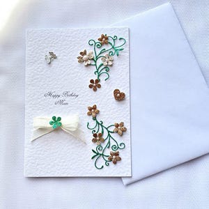 Handgefertigte Luxus personalisierte Geburtstagskarte für Mutter, Frau, Tochter, Schwester, Freundin, Geburtstagsgeschenk C630