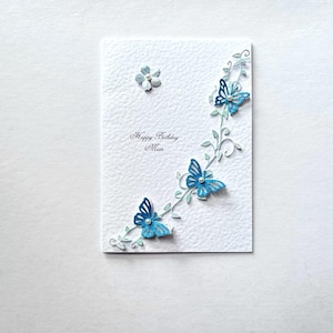Handmade Luxury Personalised Birthday Card for Mum, Wife, Grandmum  C600