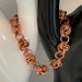 Handmade Copper Knot Chainmaille Bracelet image 1