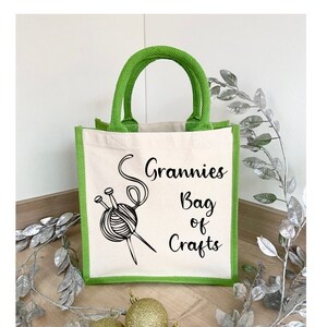 Personalised Shopping Bag, Crafting Bag, Customised Tote Bag, Mothers Day Gift, Present for Granny, Celebrate Mothers Day, Reusable Shopper image 7