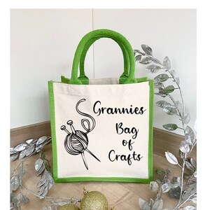 Personalised Shopping Bag, Crafting Bag, Customised Tote Bag, Mothers Day Gift, Present for Granny, Celebrate Mothers Day, Reusable Shopper image 1