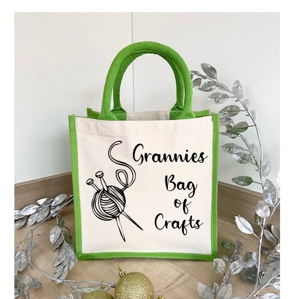 Personalised Shopping Bag, Crafting Bag, Customised Tote Bag, Mothers Day Gift, Present for Granny, Celebrate Mothers Day, Reusable Shopper