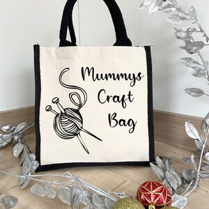 Personalised Shopping Bag, Crafting Bag, Customised Tote Bag, Mothers Day Gift, Present for Granny, Celebrate Mothers Day, Reusable Shopper image 4