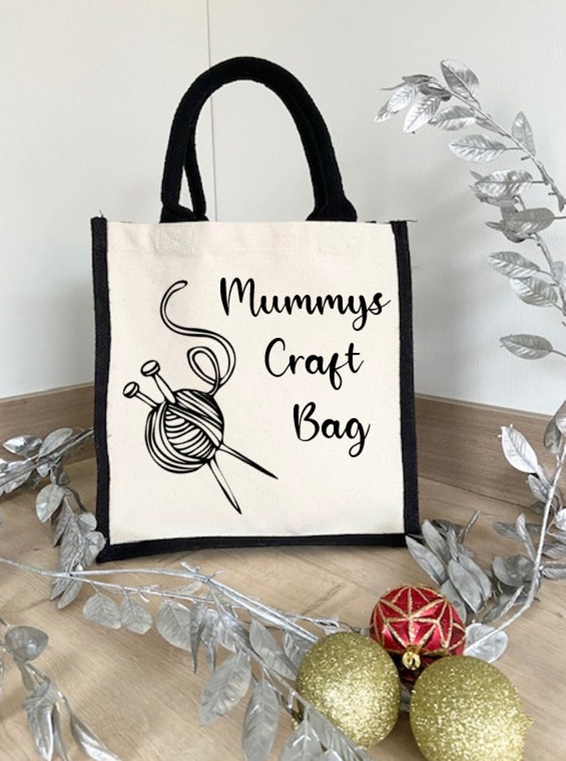 Personalised Shopping Bag, Crafting Bag, Customised Tote Bag, Mothers Day Gift, Present for Granny, Celebrate Mothers Day, Reusable Shopper image 4