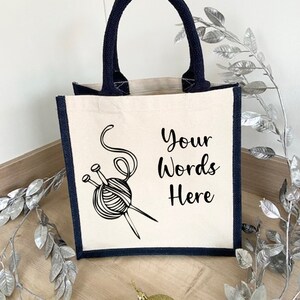 Personalised Shopping Bag, Crafting Bag, Customised Tote Bag, Mothers Day Gift, Present for Granny, Celebrate Mothers Day, Reusable Shopper image 5